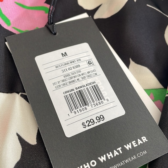 Who What Wear NWT Floral Wrap Blouse - Picture 6 of 9